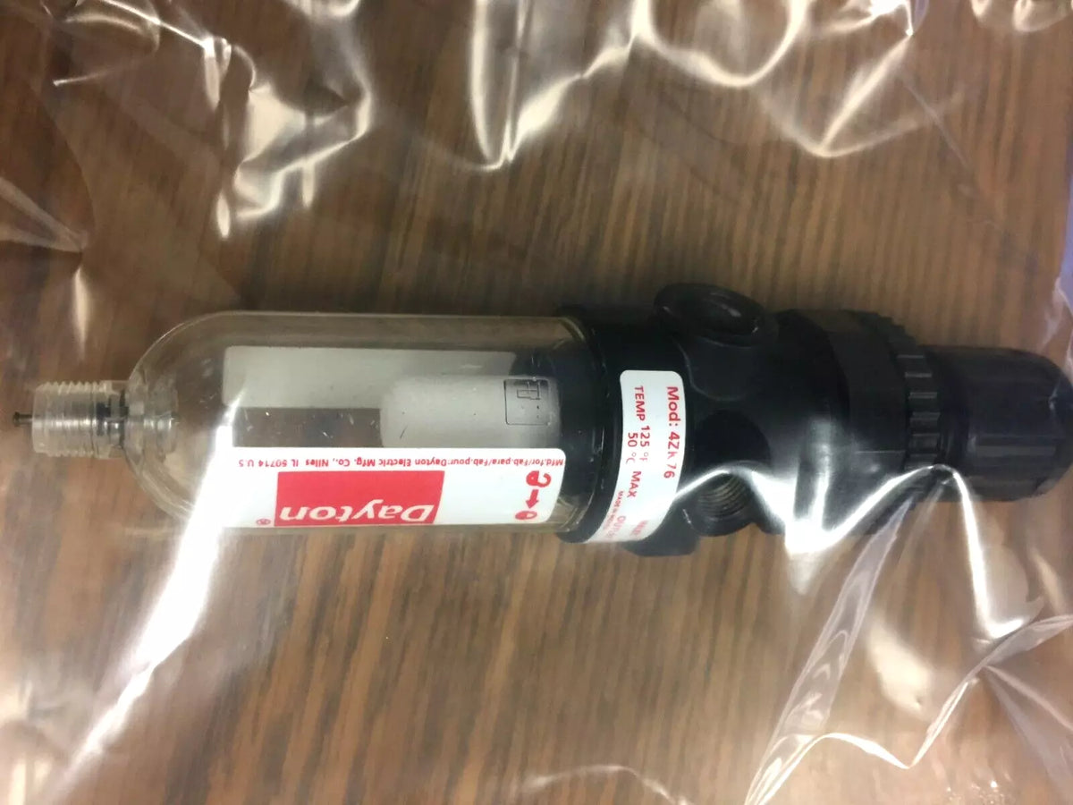 Dayton 4ZK76 Filter Regulator, 150 PSIG 10 Bar Temp 125°F/50°C