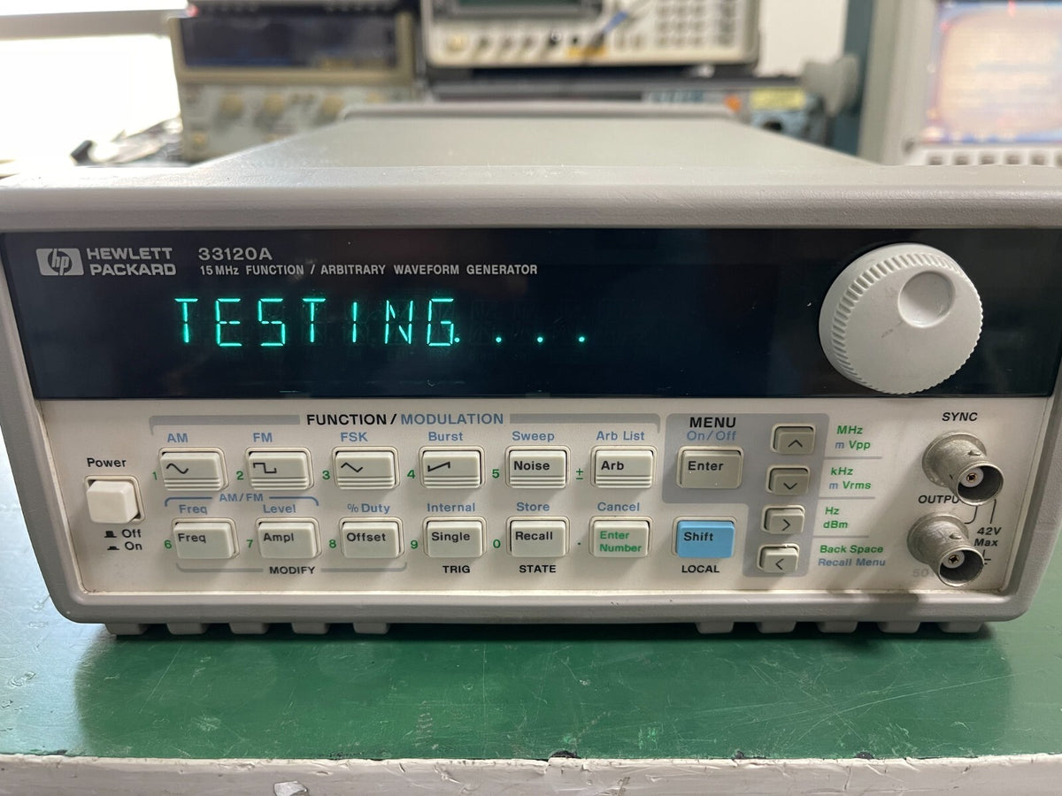 HP Agilent 33120A 15 MHz Function / Arbitrary Waveform Generator _6616