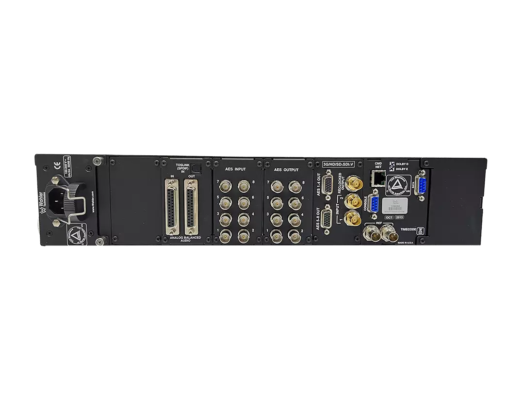 WOHLER AMP2-16V-3G Dual 4.3 in OLED 3G HD/SD-SDI 16-Channel Audio Video Monitor