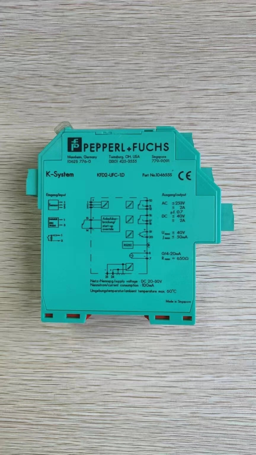 PEPPERL+FUCHS KFD2-UFC-1.D Frequency Converter with Trip Value
