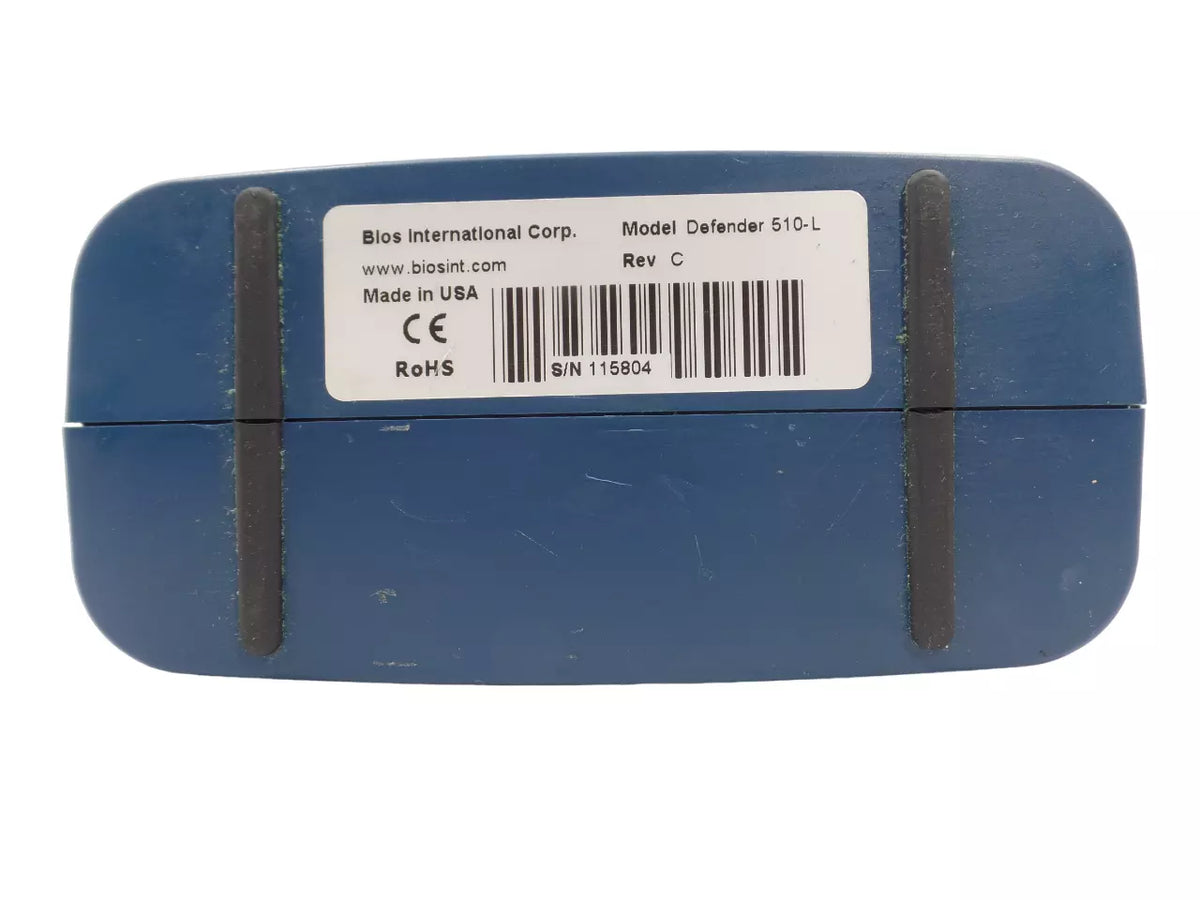 Bios DryCal Defender 510-L- Rev C Gas Flow Calibrator with Free Shipping