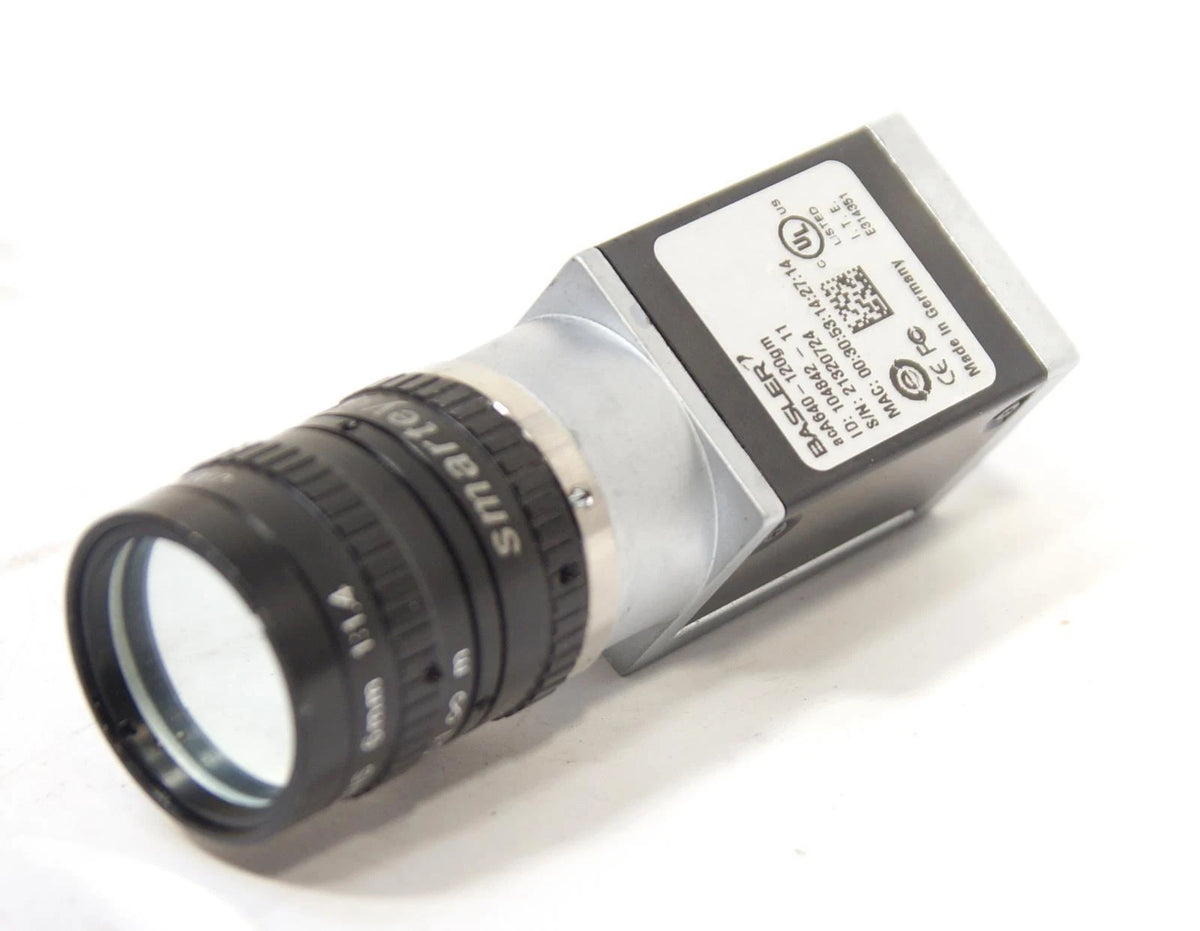 Basler acA640-120gm Industrial GigE Monochrome Camera with 6mm CS Lens