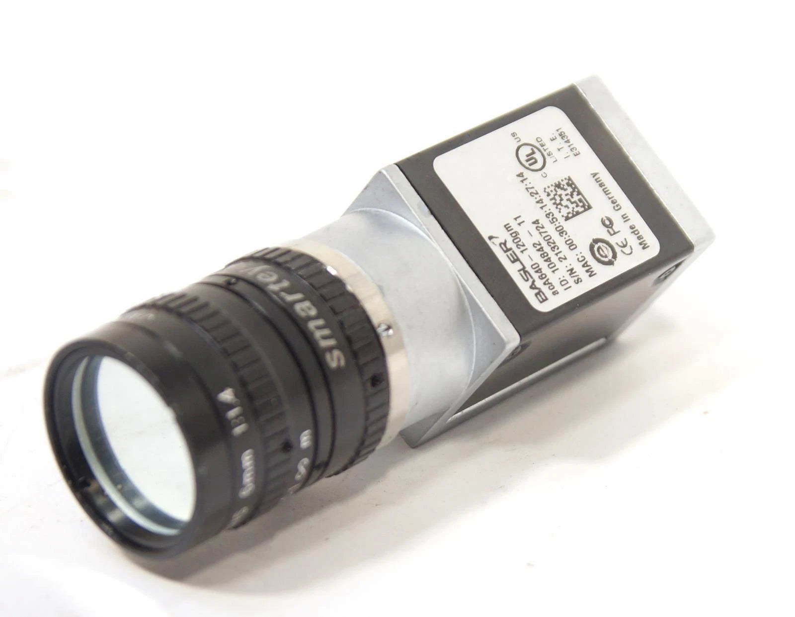 Basler acA640-120gm Industrial GigE Monochrome Camera with 6mm CS Lens