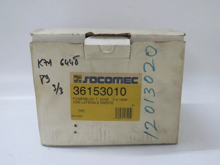Socomec Fuse Switch Disconnector 36153010 FUSERBLOC 100A 3 Pole 690V 50Hz