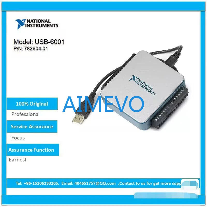 NI USB-6001 Data Acquisition DAQ USB Multifunction Card I/O Device