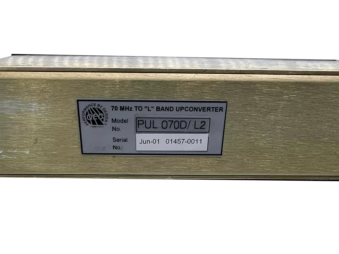 Quintech Electronics PUL 070D IF to L-Band Upconverter 70 MHz Down Converter