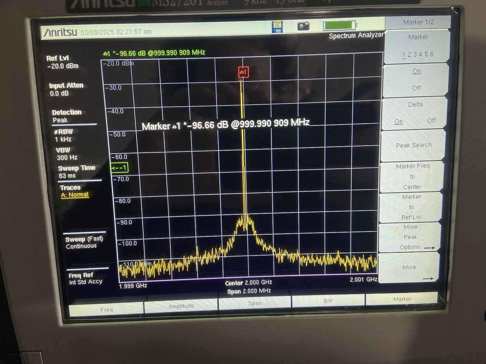 Anritsu Handheld Spectrum Analyzer Master MS2720T Portable with Excellent Calibration and Options