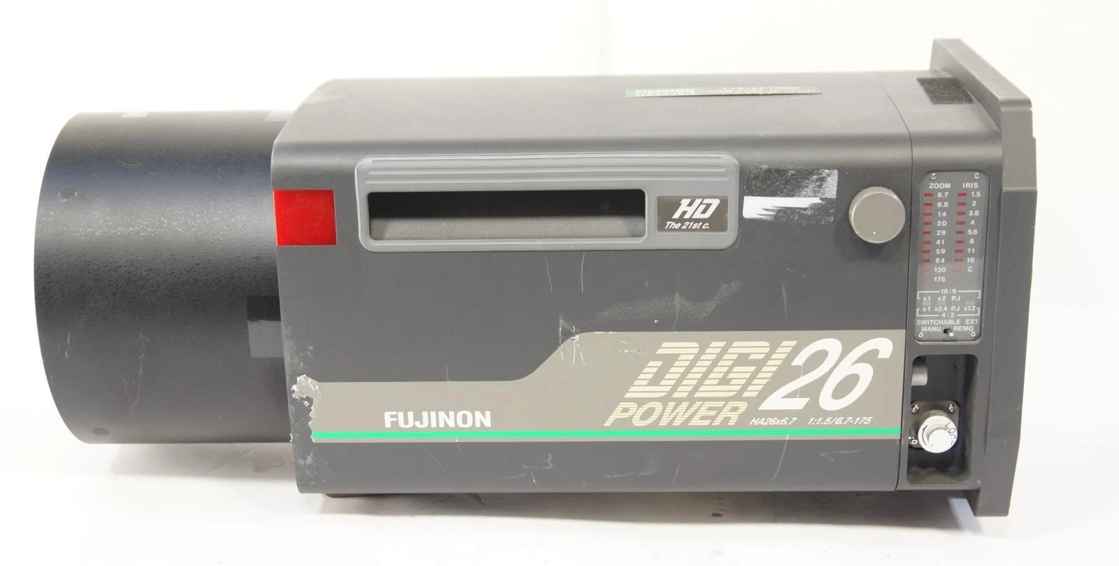 Fujinon Digi Power 26 HA26x6.7 BESM-E18RA TV Broadcast Studio Lens