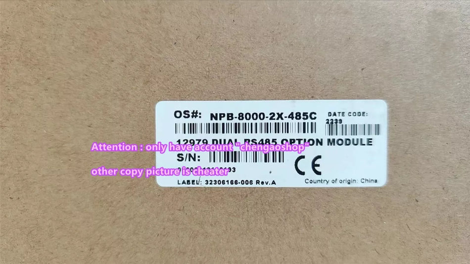 1PCS NEW NPB-8000-2X-485C Communication Card #N9995 YF