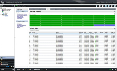 Dell Equallogic PS6100 ISCSI SAN Storage 24x 1TB 7.2K SAS 3.5" Hard Drives
