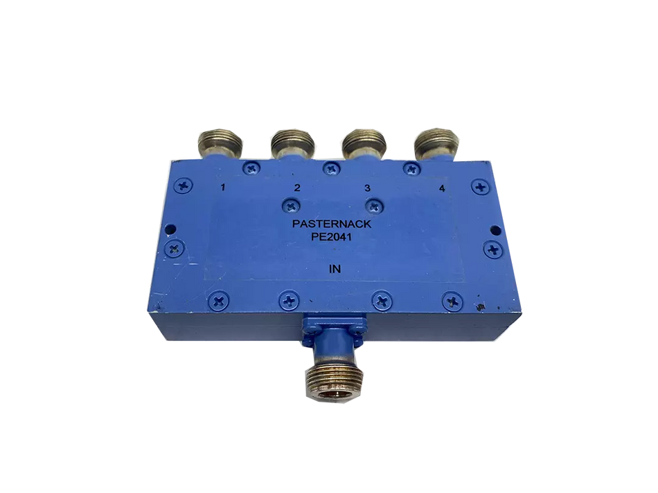 PASTERNACK PE2041 4 Way N Power Divider 4-8 GHz 10 Watts