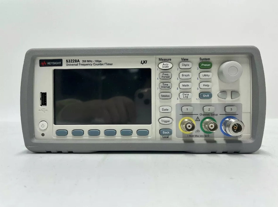 USED 1PCS Keysight Agilent 53220A 350MHz 100ps Universal Frequency Counter Time