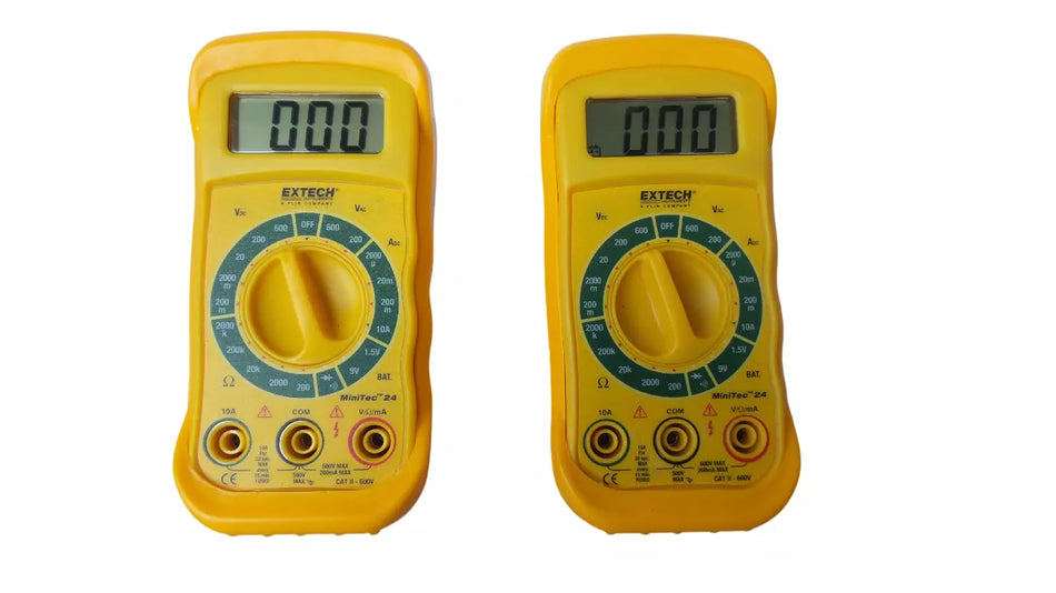 Lot of 2 Extech Minitec 24 Multimeter