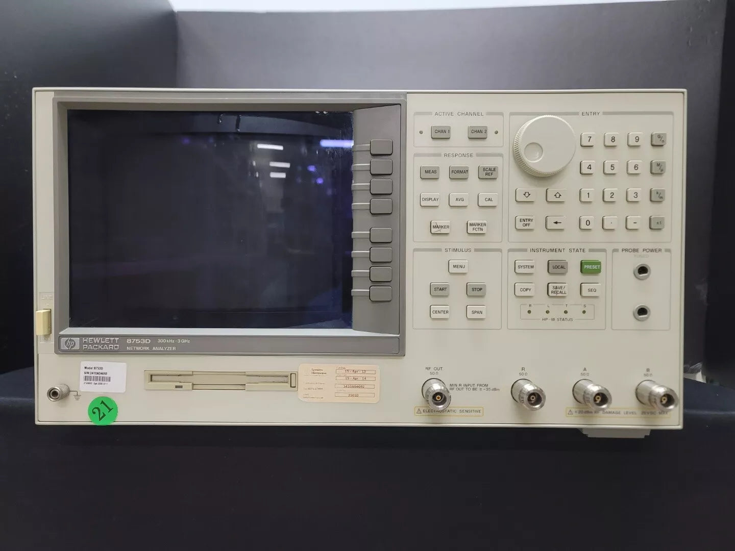 HP 8753D 300kHz-3GHz Network Analyzer As-Is Selling