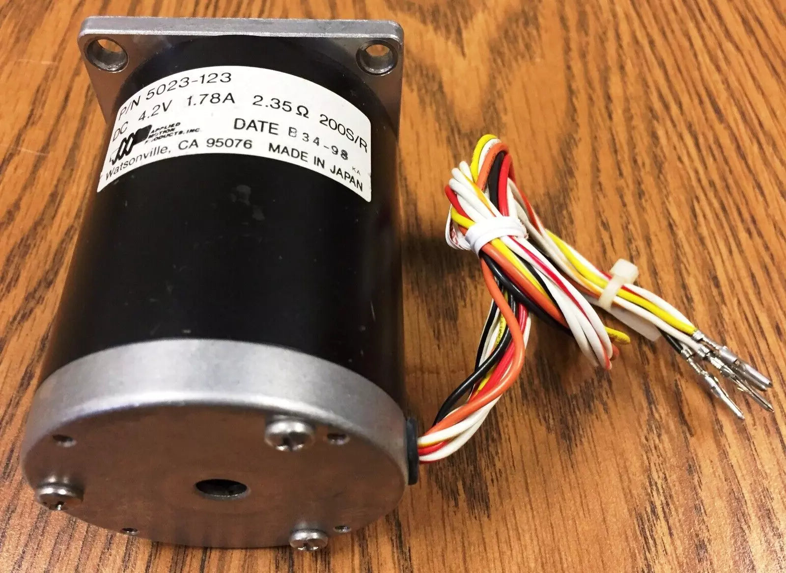 Applied Motion 5023-123 Stepper Motor DC 4.2V 1.78A 2.35Ω 200 S/R