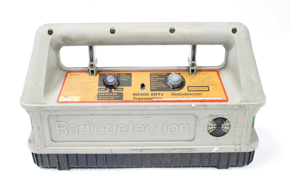Radiodetection RD400PL with RD400 SDTx Transmitter Buried Pipe & Cable Locator