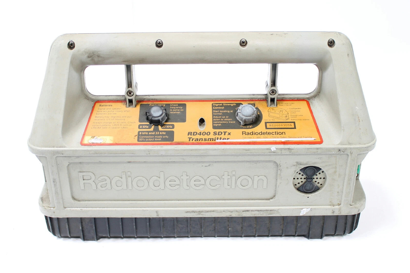 Radiodetection RD400PL with RD400 SDTx Transmitter Buried Pipe & Cable Locator
