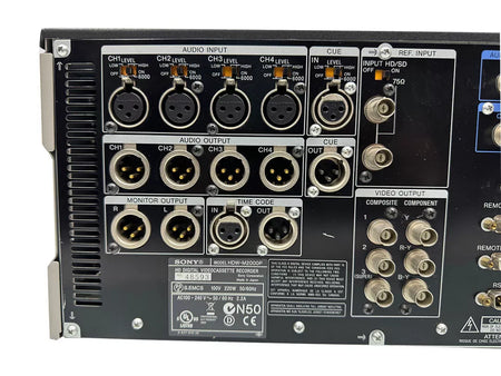 SONY HDW-M2000P HDCAM HD Digital Videocassette Recorder Drum Hours 3451 SN 48593