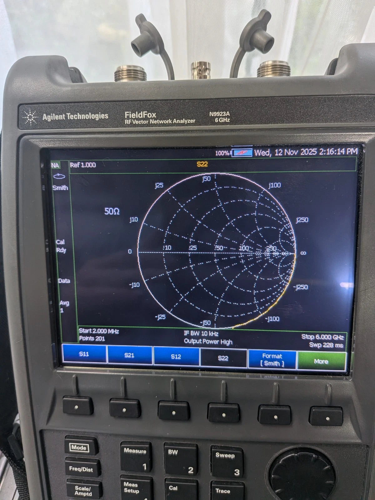 Keysight Agilent VNA Vector Network Analyzer Fieldfox N9923a Cal'd! 6 GHz Opts!