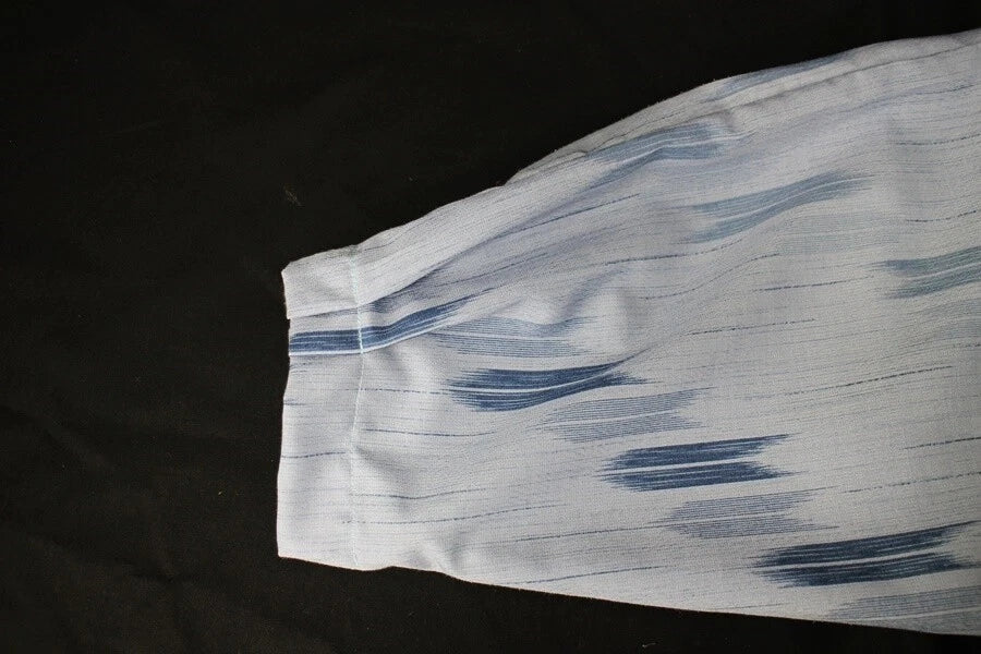 Japanese Kimono remake Blue coat Yagasuri