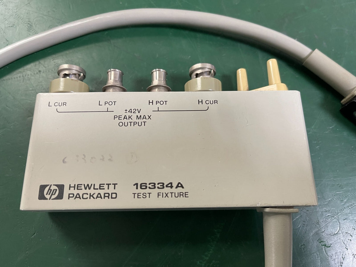 HP Agilent 16334A bridge test fixture for Impedance analyzer & LCR components - XG eqpt