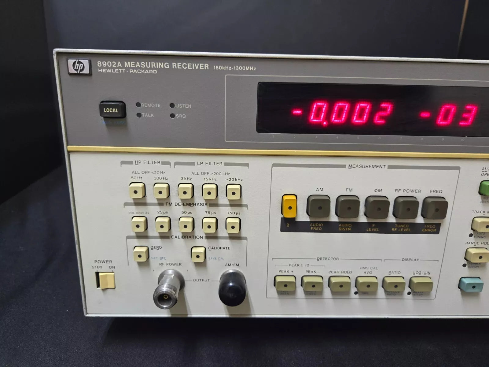 HP 8902A Measuring Receiver 150kHz-1300MHz (3548)