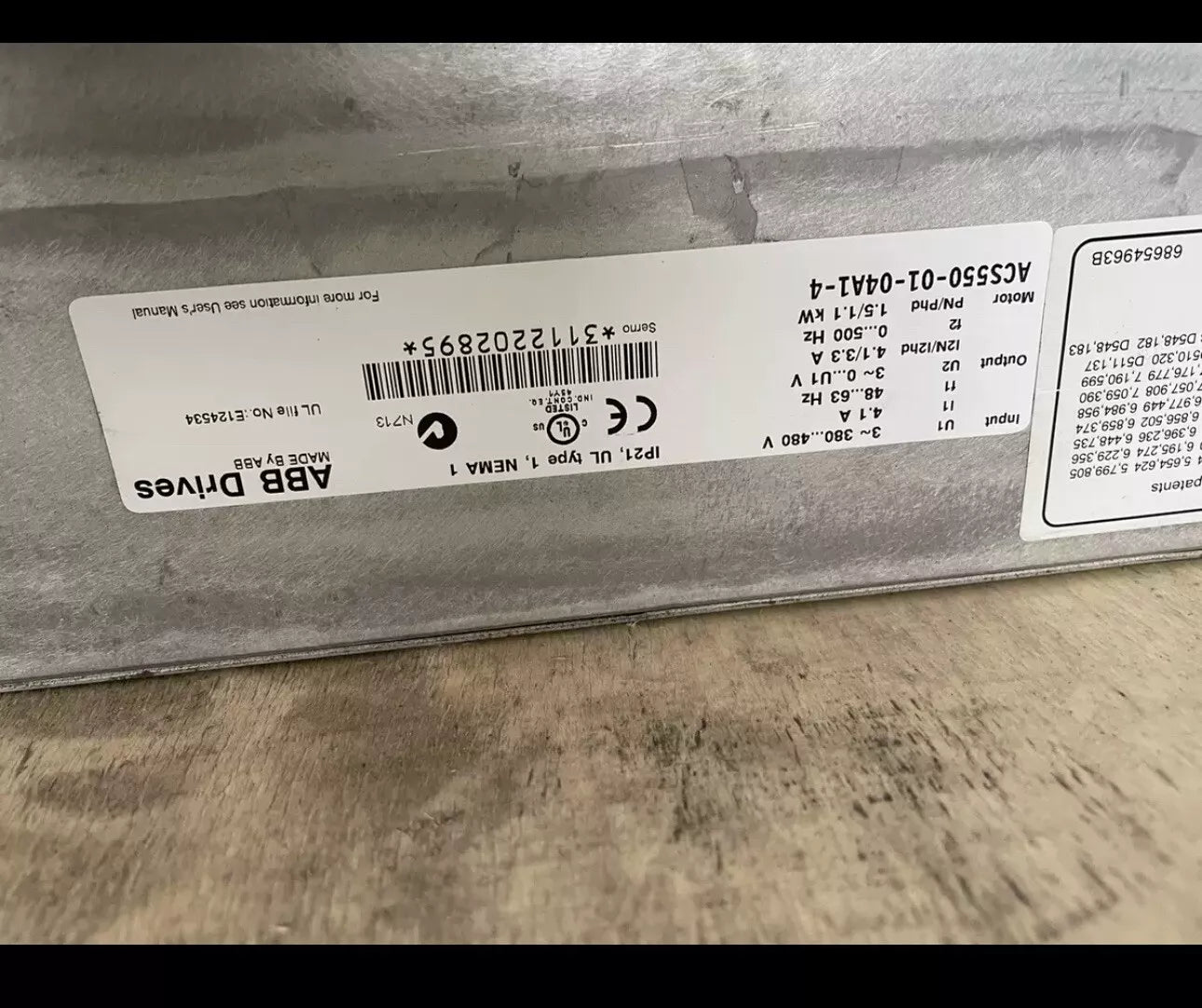 ABB ACS550-01-04A1-4 Variable Frequency Drive