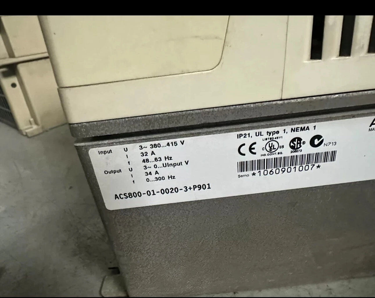 ACS800-01-0020-3+P901 Variable Frequency Drive
