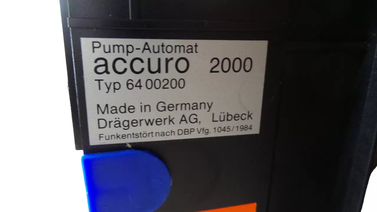 Drager Accuro 2000 Typ 6400200 Pump Automat