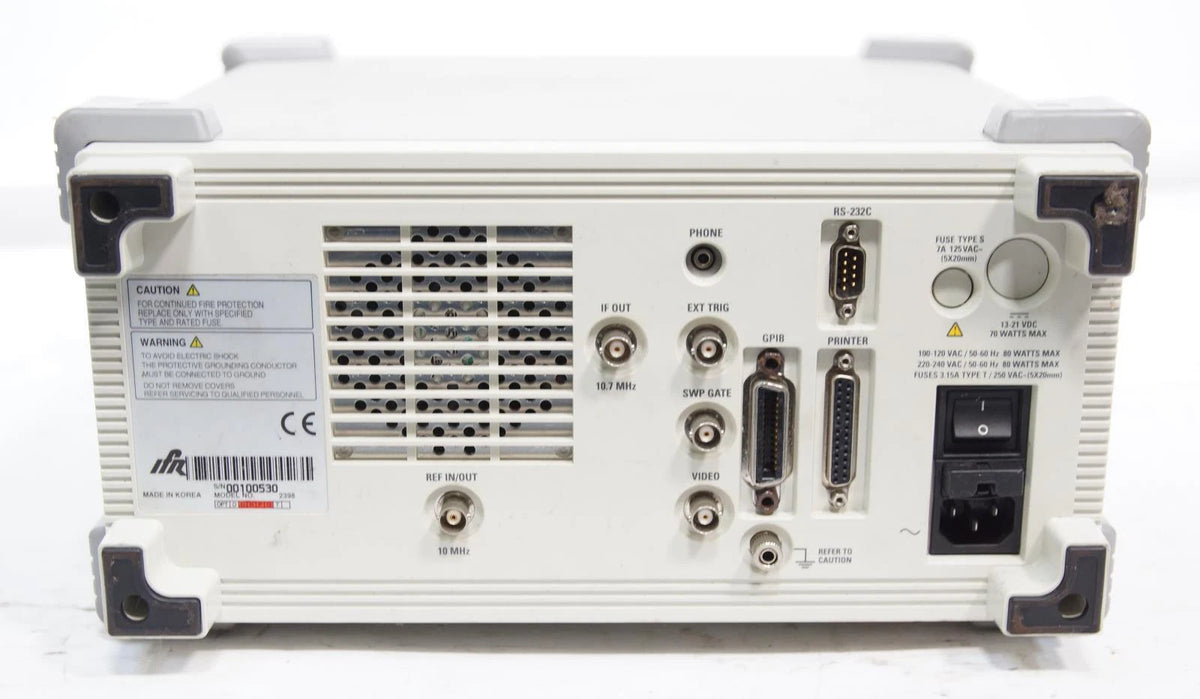 IFR / Aeroflex IFR 2398 9kHz - 2.7GHz Spectrum Analyzer AS-IS