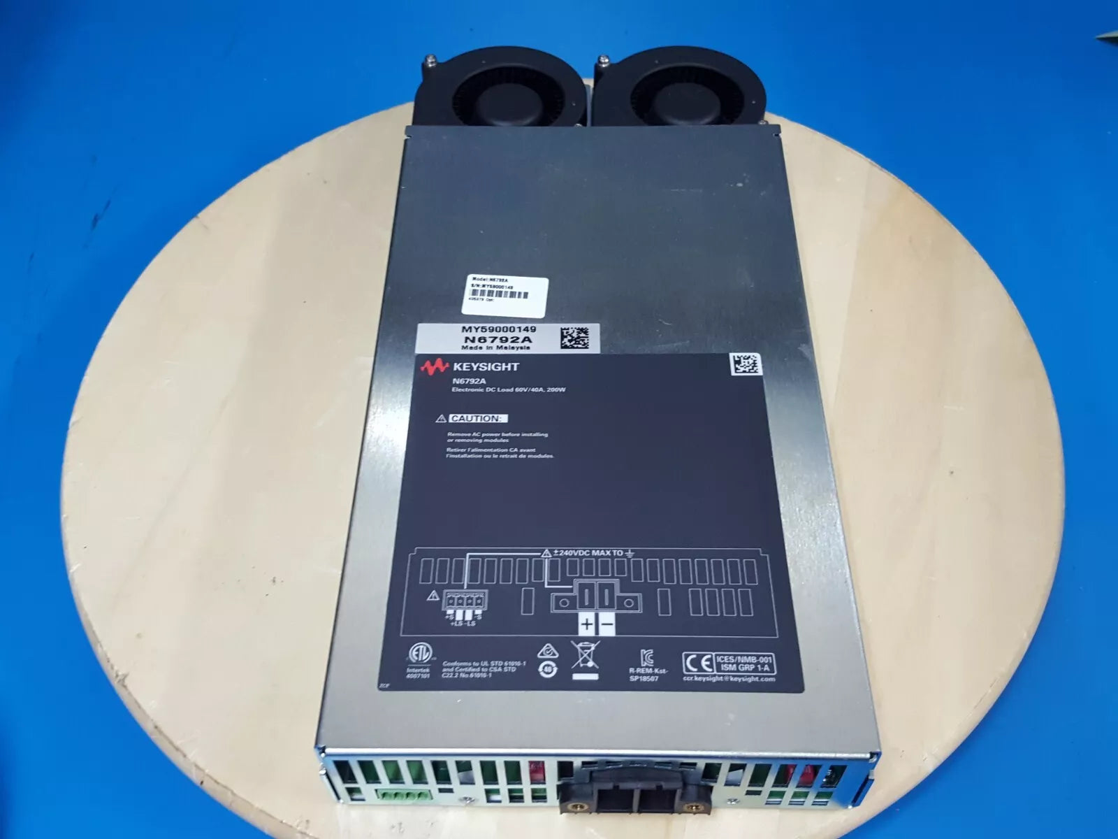 Keysight N6792A Electronic DC Load 60V/40A 200W Untested (0149)