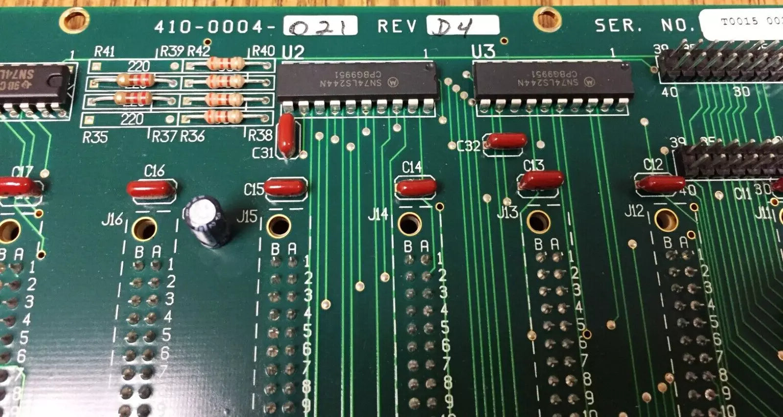 Netcom Systems 410-0004-021 Rev. D4 Backplane Board