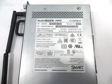 Smart AM40 IQ Appliance for Smartboard Interactive Display 1029788