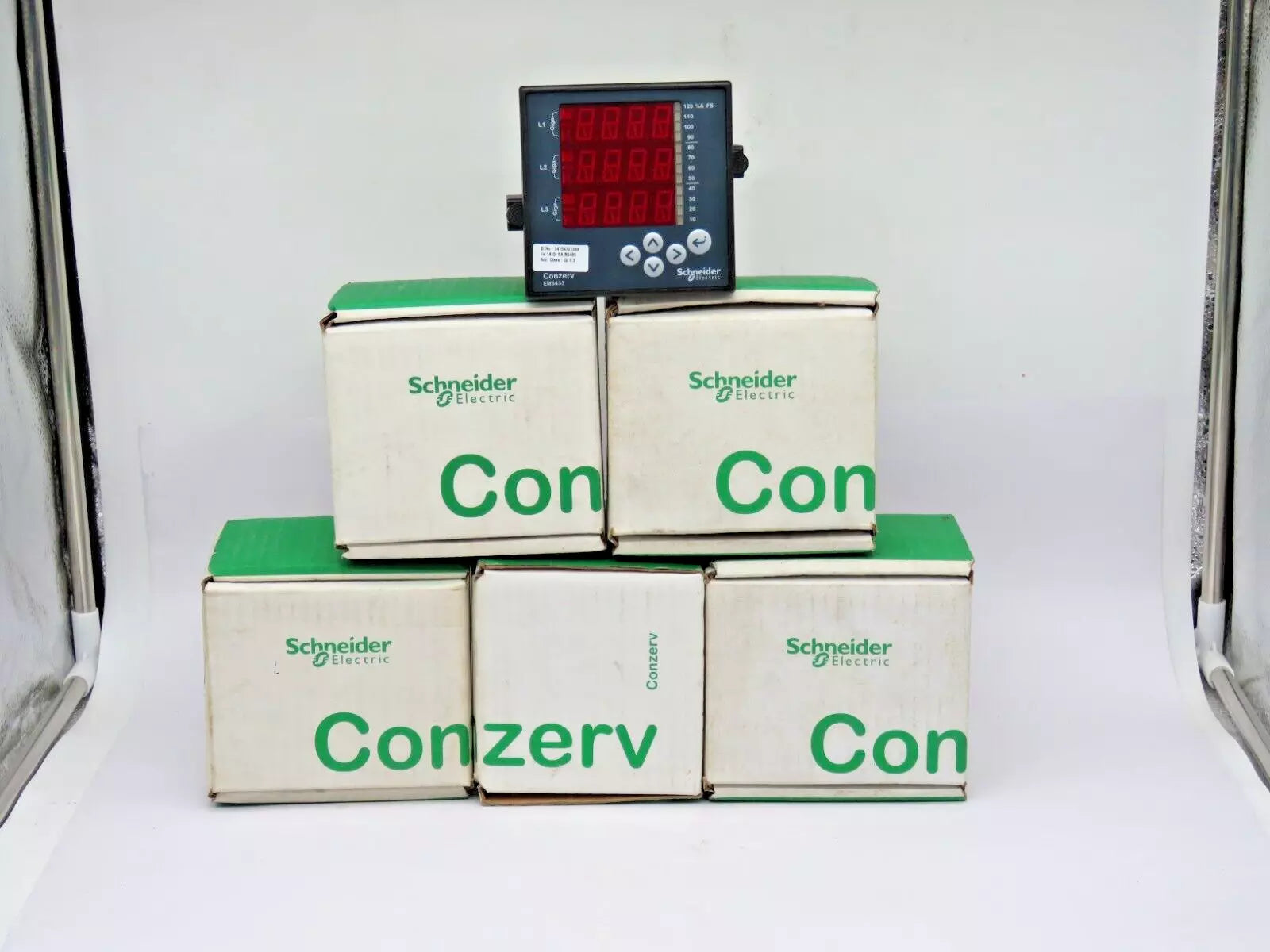 Set of 5 Schneider Electric EM6433 Conzerv Power and Energy Meter 80-600V - New