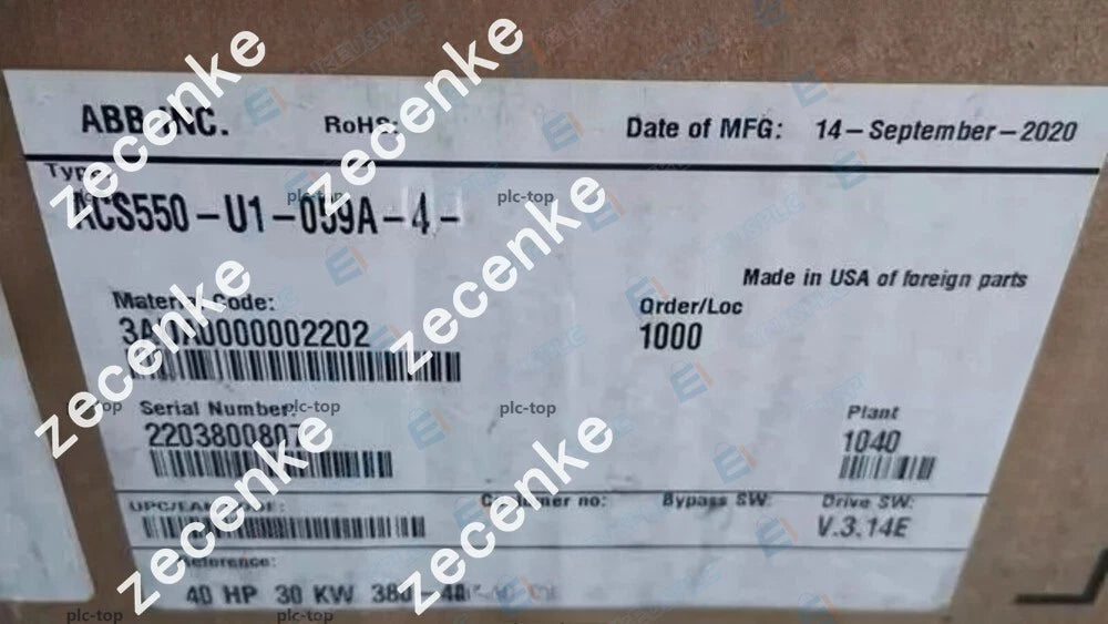 ABB ACS550-U1-059A-4 Frequency Converter for Expedited Shipping