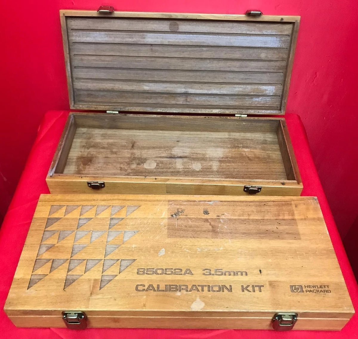 Empty Wooden Box for HP Agilent 85052A Calibration Kit Case