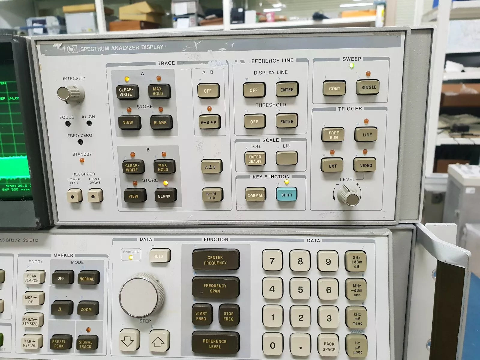 HP/Agilent 8566B Spectrum Analyzer 100Hz-22GHz with Cable AS IS Selling