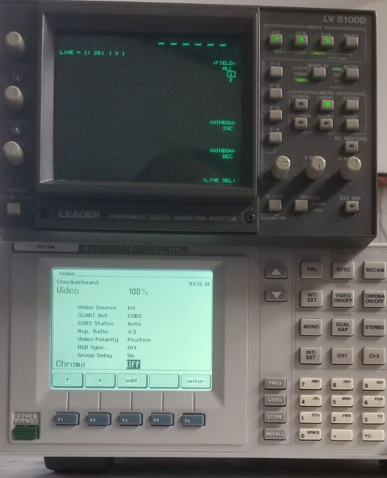 Leader LV-5100D Video Waveform Monitor Vectroscope