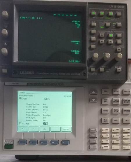 Leader LV-5100D Video Waveform Monitor Vectroscope