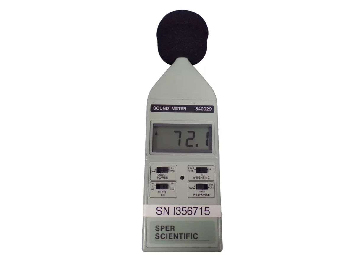 Sper Scientific 840029 Sound Meter for Precise Noise Measurement