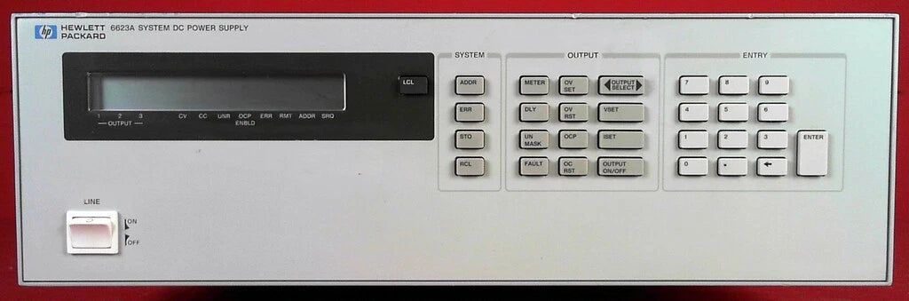 HP Agilent Keysight 6623A 500W Triple Output DC Power Supply