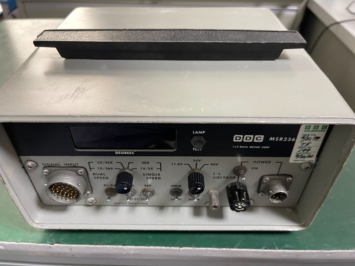DDC MSR236 Synchro-Resolver Angle Position Indicator _ 8126 - XG eqpt