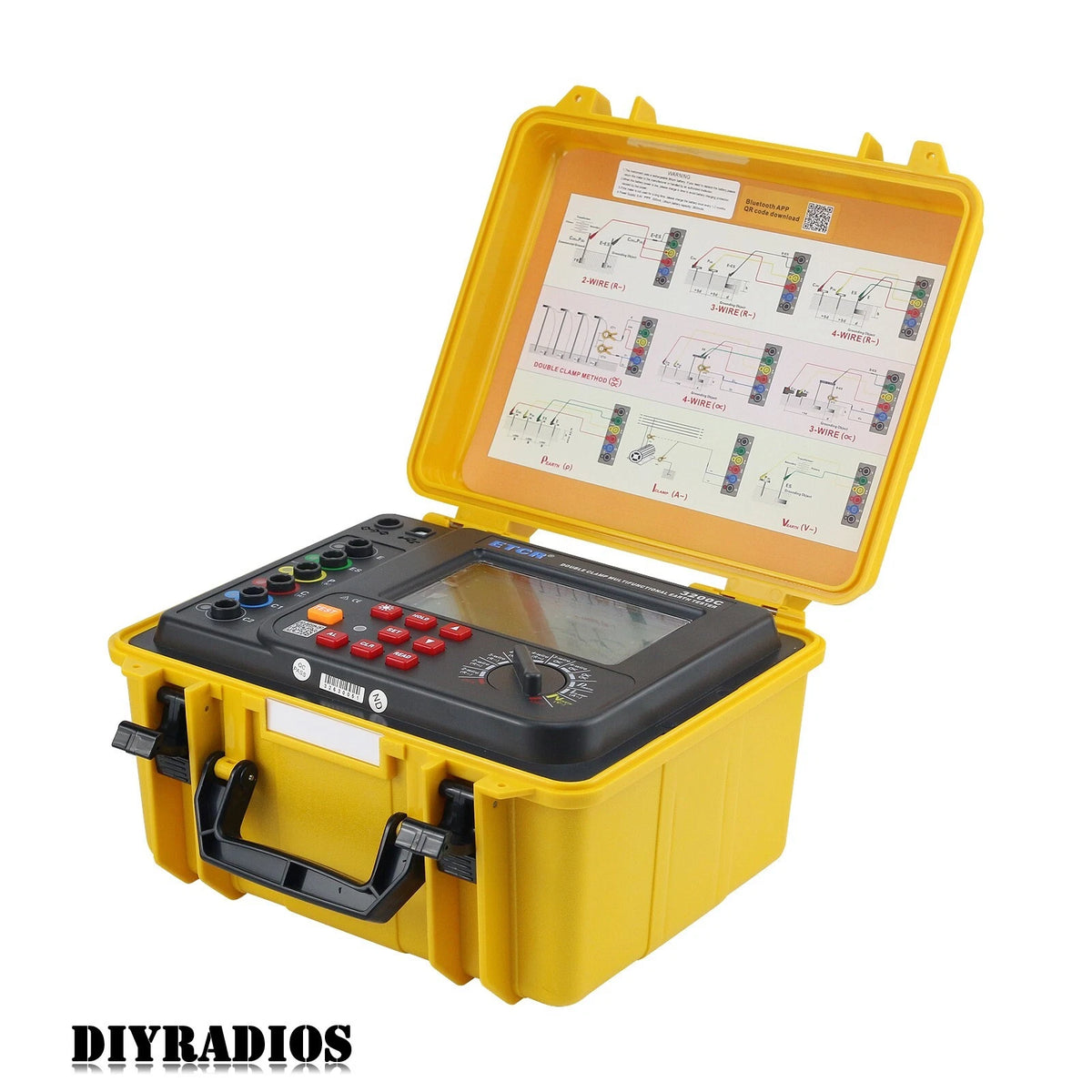 ETCR3200C 250mA 300KΩ Double-Clamp Earth Resistance Tester Multifunction Tester