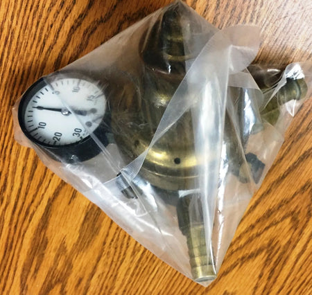 National Welding Equipment P/N 765 Hydrogen Gas Regulator with 1 Gauge