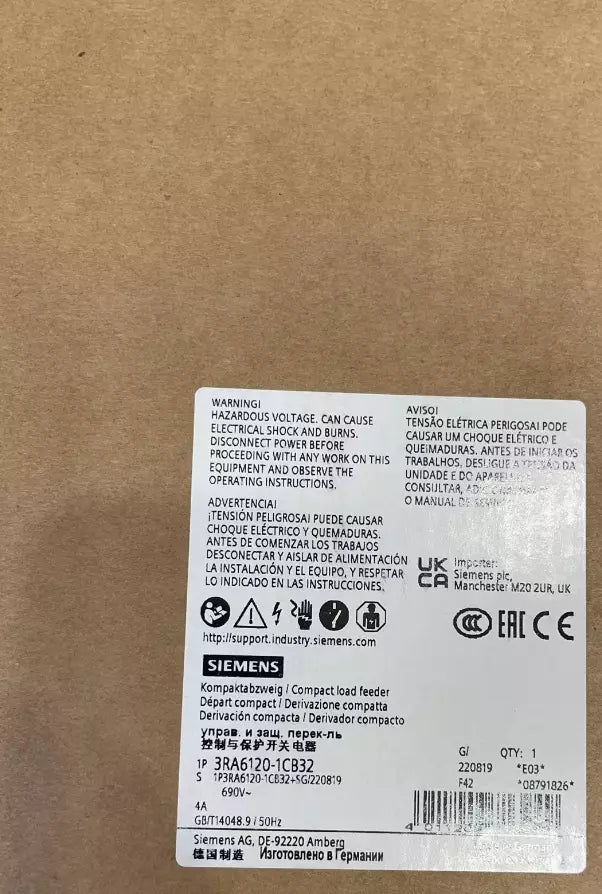 iginal Siemens 3RA6120-1CB32 IEC Magnetic Mot Starter