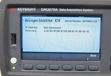 Keysight DAQ970A Data Acquisition System w 2x DAQM900A 20CH Multiplexer Modules