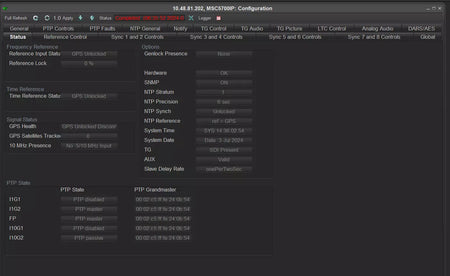 Evertz 2x 5700MSC-IP Grand Master Clock/SPG w/7800MSC-10G 5700-AUX 7801FC-IRD
