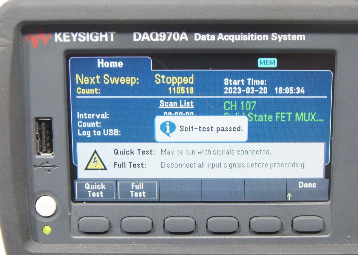 Keysight DAQ970A Data Acquisition System w 2x DAQM900A 20CH Multiplexer Modules
