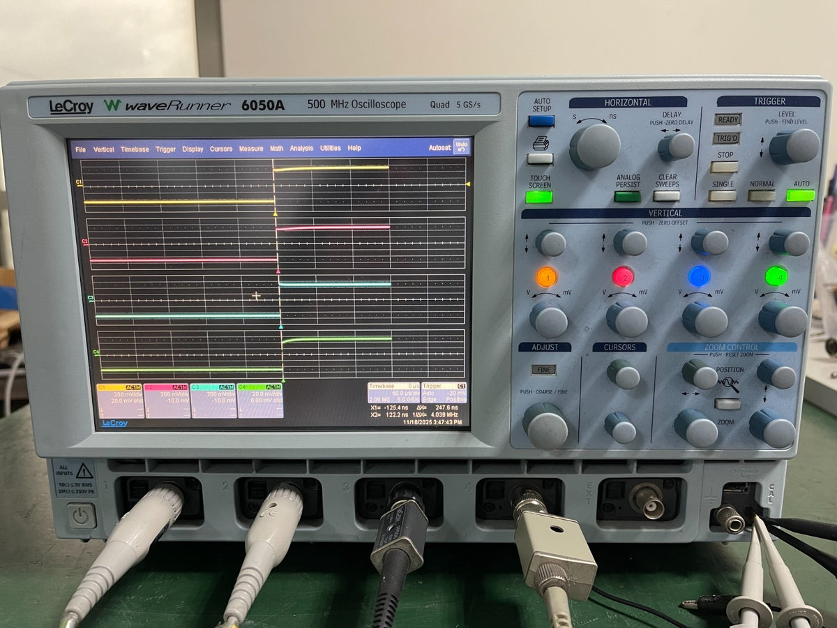 Lecroy WaveRunner 6050A 500MHz, 4-Ch, 5GS/s, 2/4 Mpts Digital Oscilloscope _4839