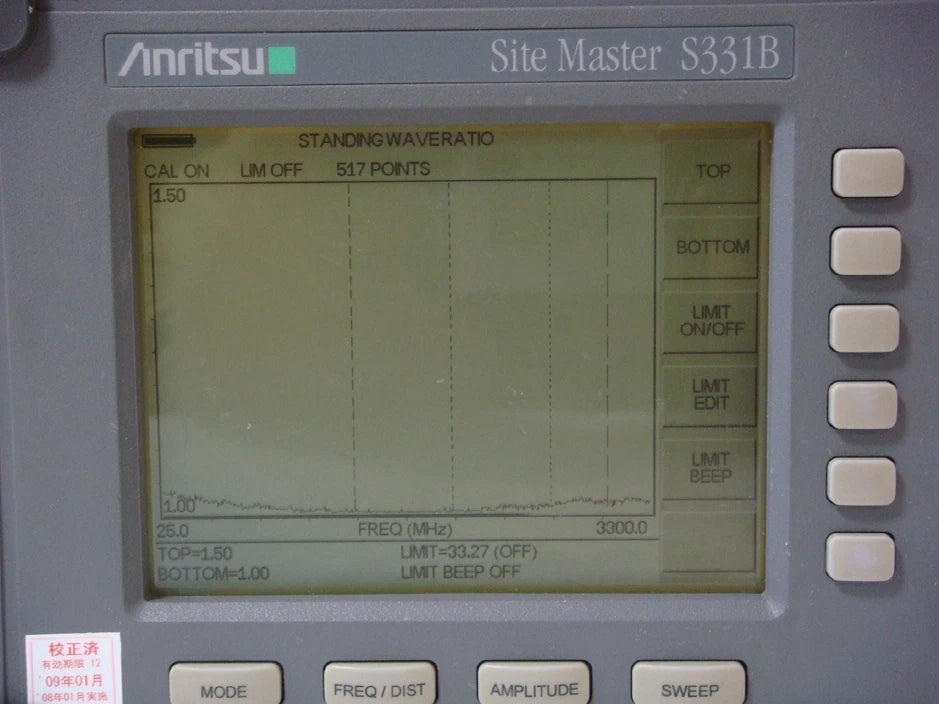ANRITSU S331B 25MHz-3300MHz Site Master